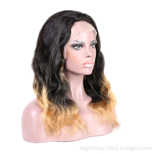 factory price full lace front wigs human hair brazilian, brown colored human hair lace front wigs,hd lace frontal wig human hair
